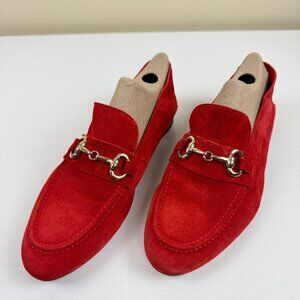 Boemos Italian Red Suede Leather Loafers